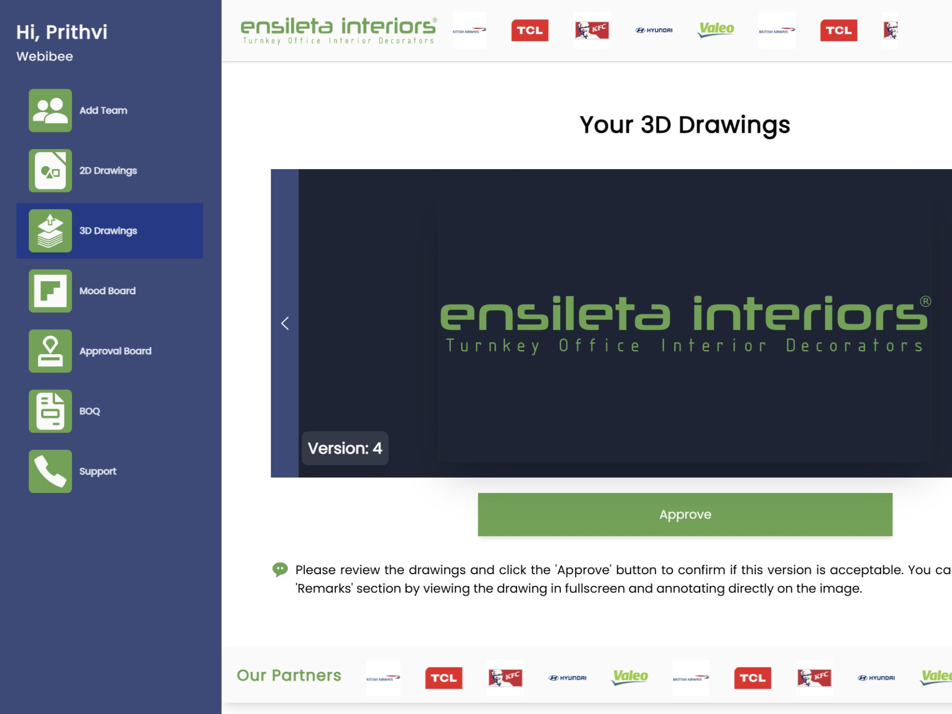 slide image ensileta dashboard